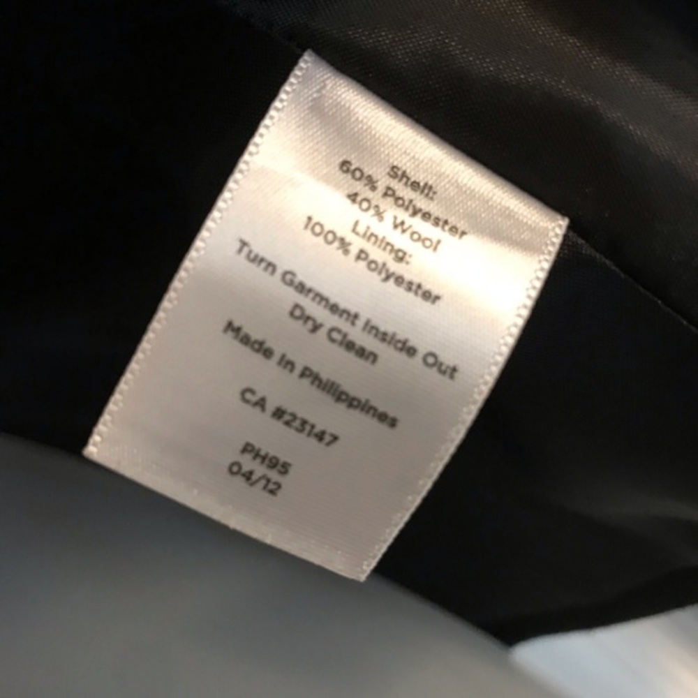 ⚠️SOLD⚠️ Talbots black wool blend blazer jacket - Picture 6 of 7